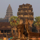 The temple at Angkor Wat, in northwestern Cambodia.